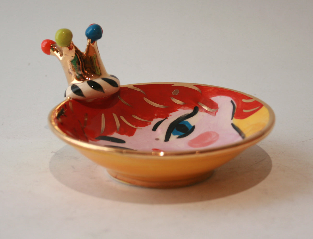 Crown Face Saucer - Annie