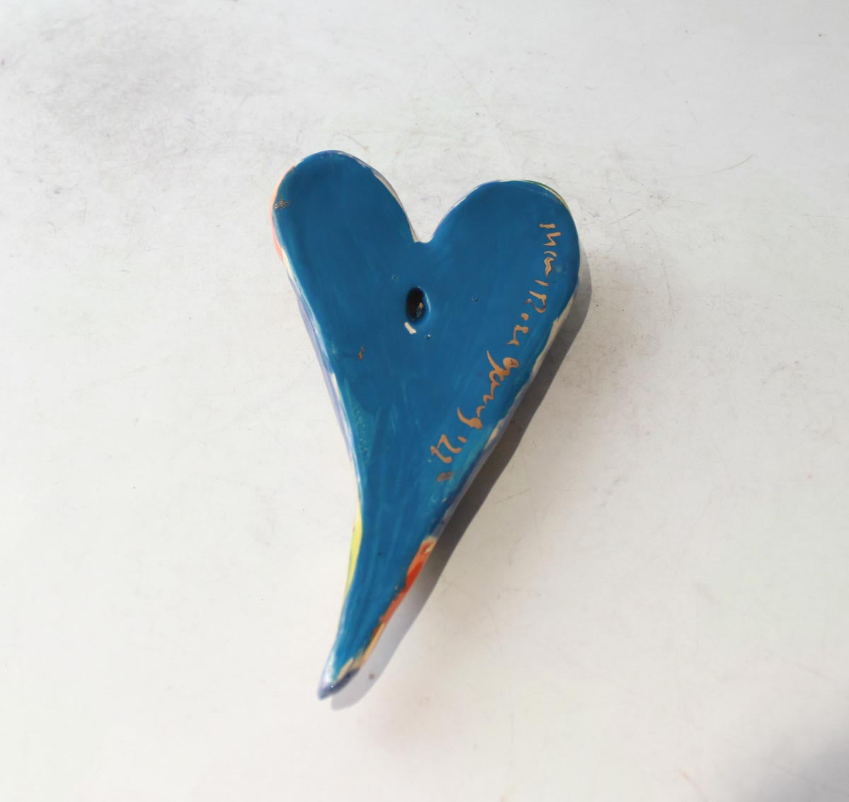 Curly Wall Hanging Heart in Swirls