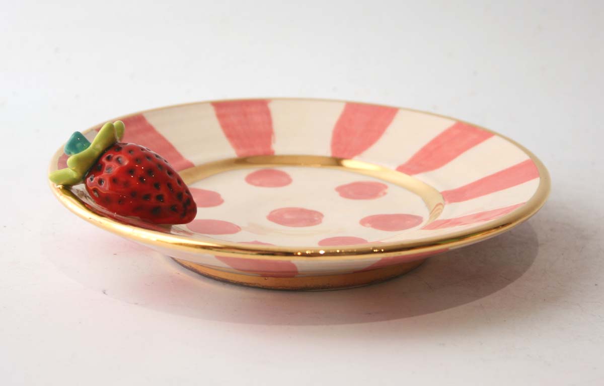 Strawberry Tea Plate