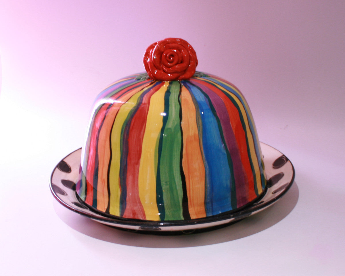 Rose Lidded Cake Dome - MaryRoseYoung