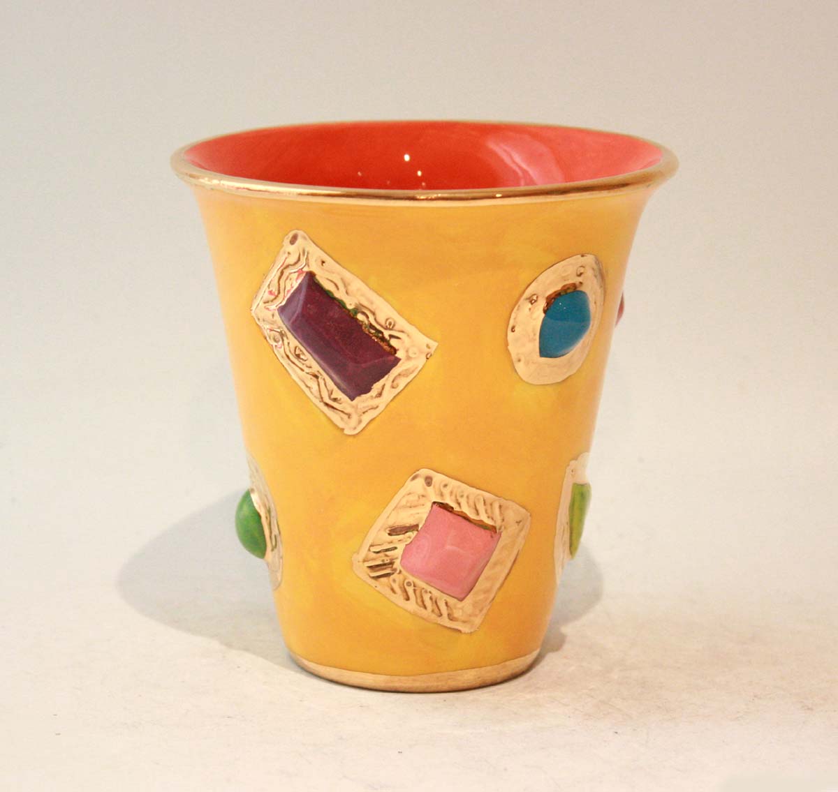 Jewelled Beaker in Yellow