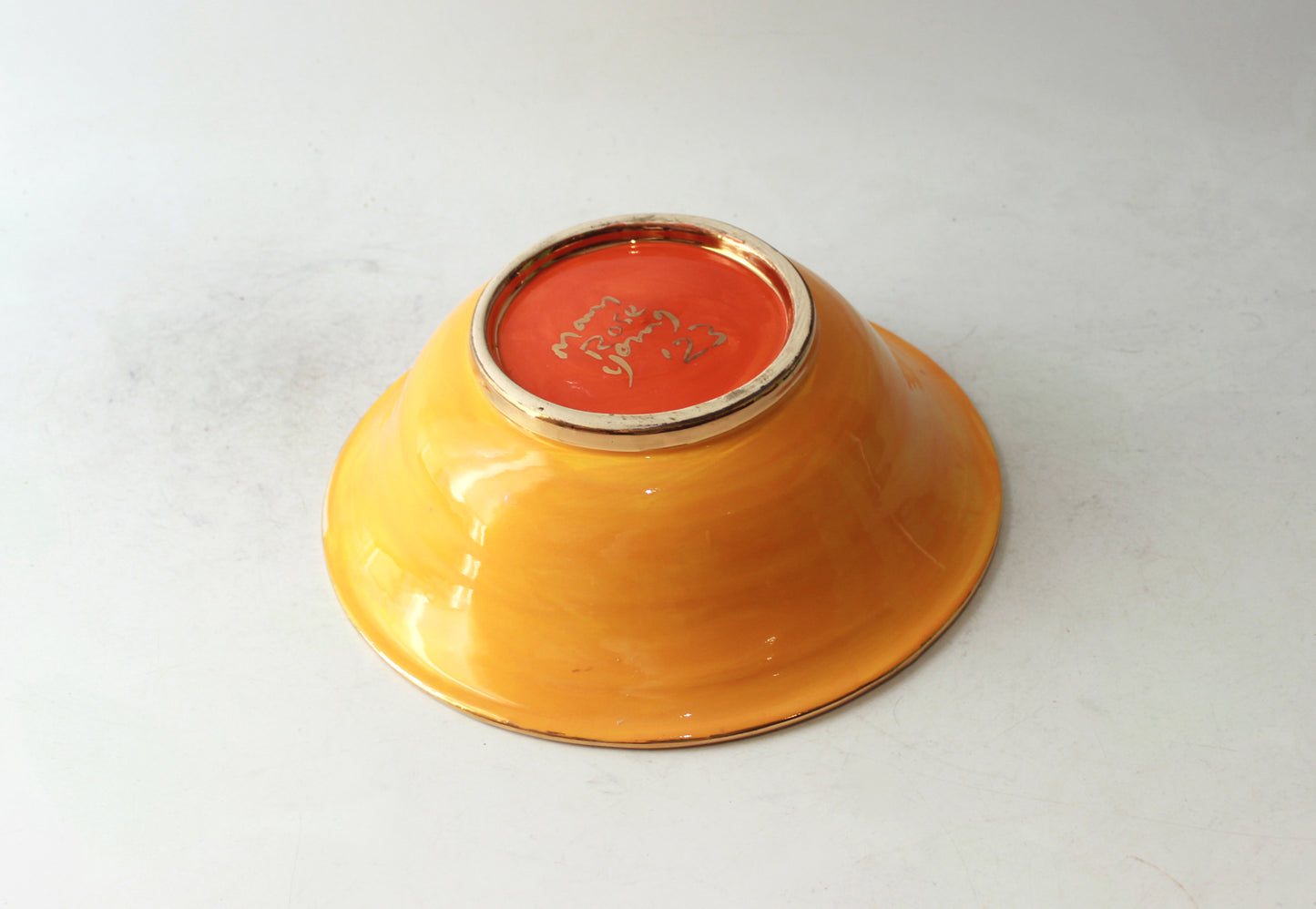 Jewelled Pasta Bowl in Yellow