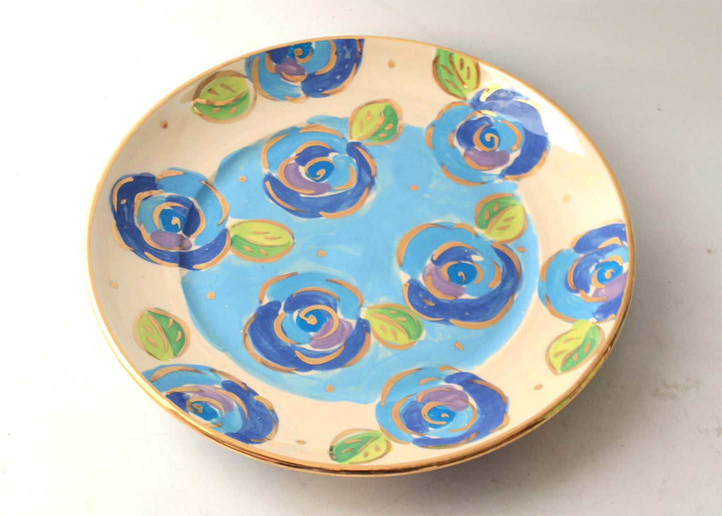 Dinner Plate Pale Rose Blue