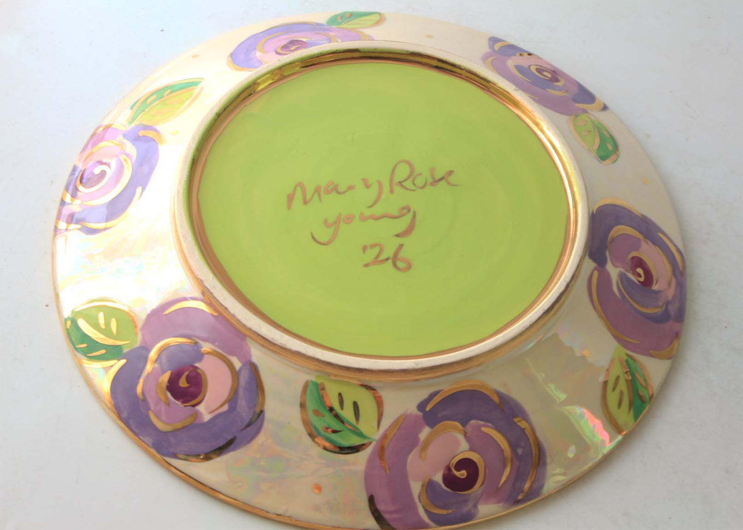 Dinner Plate Pale Rose Purple