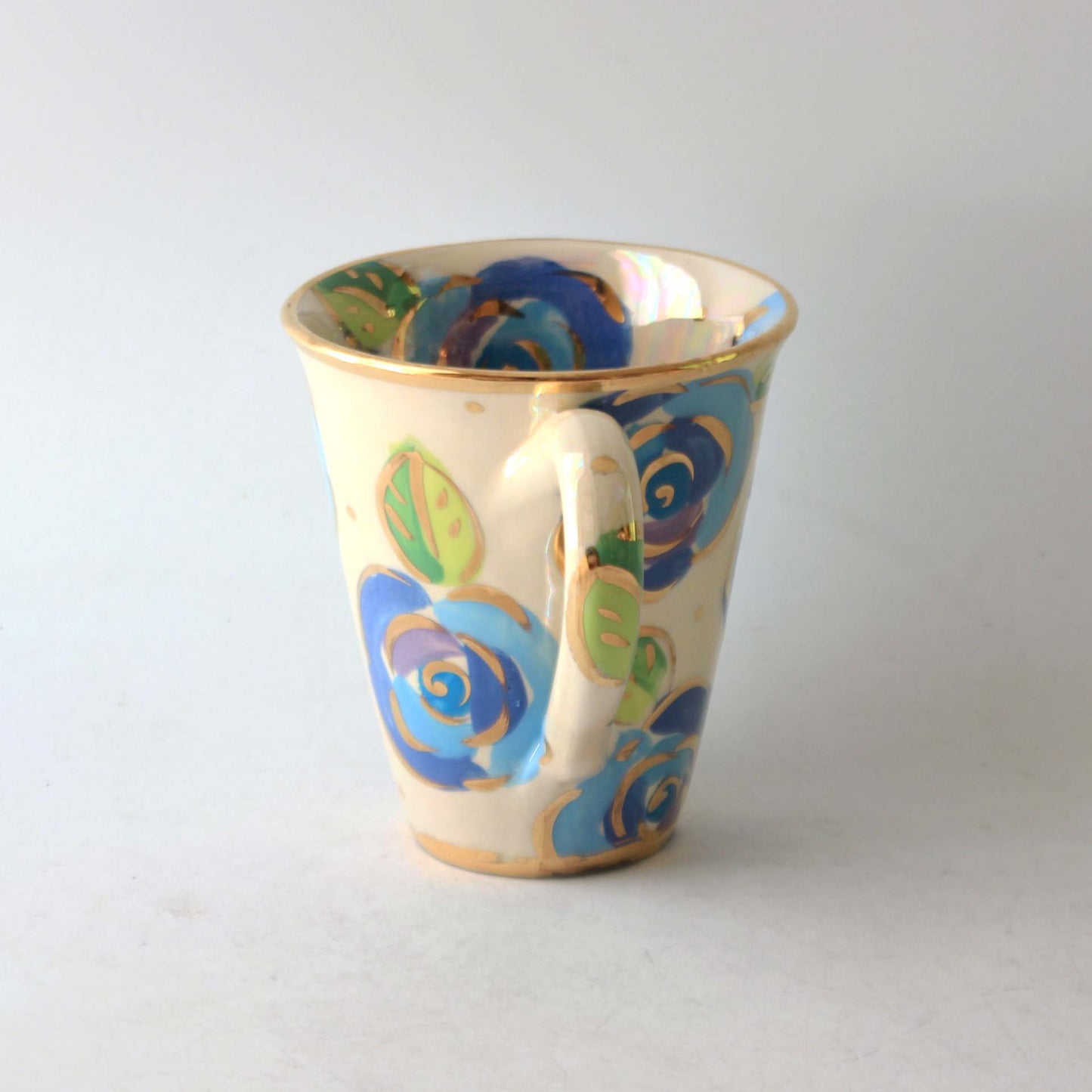 New Shape Large Mug Pale Rose Blue