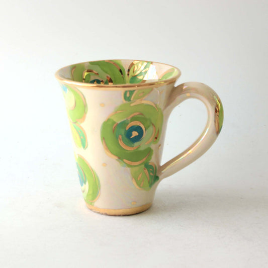 New Shape Large Mug Pale Rose Green