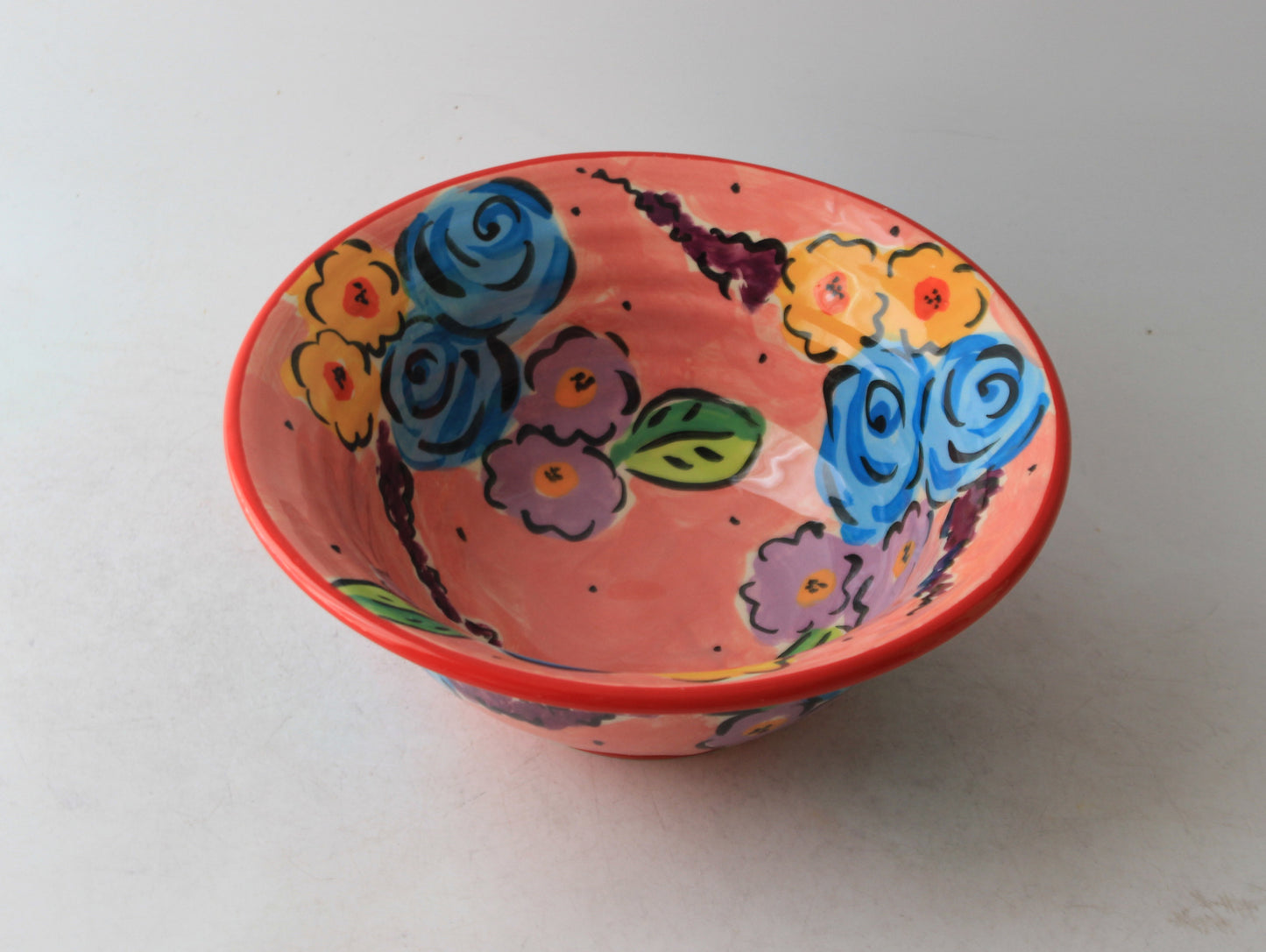 Cereal Bowl Pink Summer Floral
