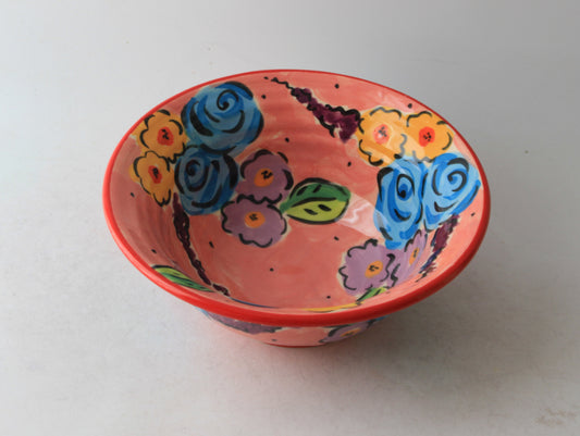 Cereal Bowl Pink Summer Floral