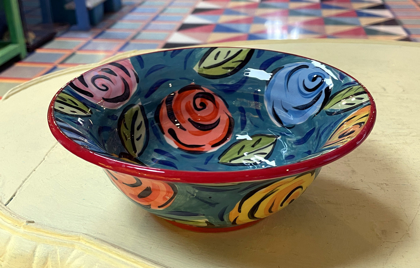 Cereal Bowl Wild Roses