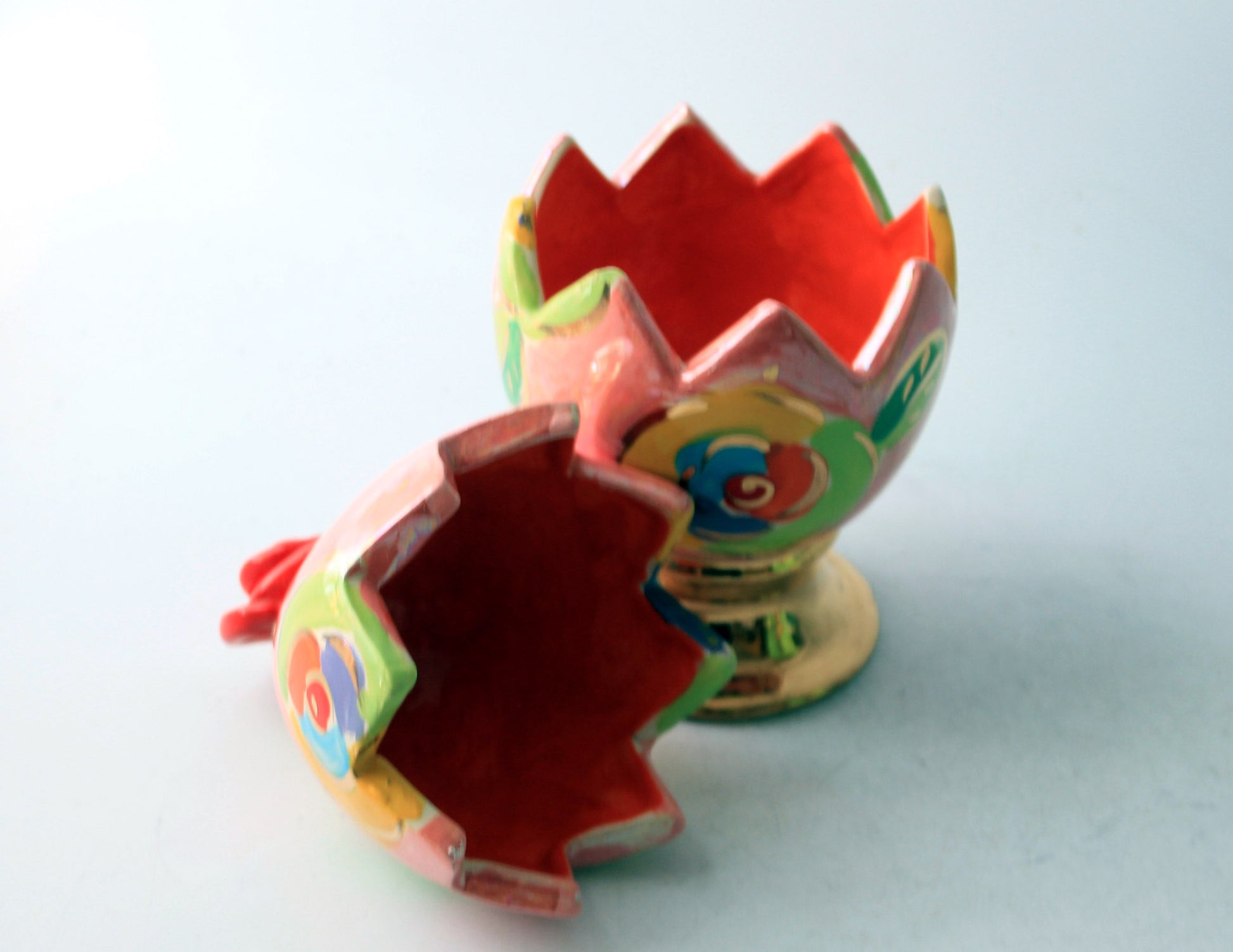 Rose Lidded Easter Egg Pink New Rose - MaryRoseYoung