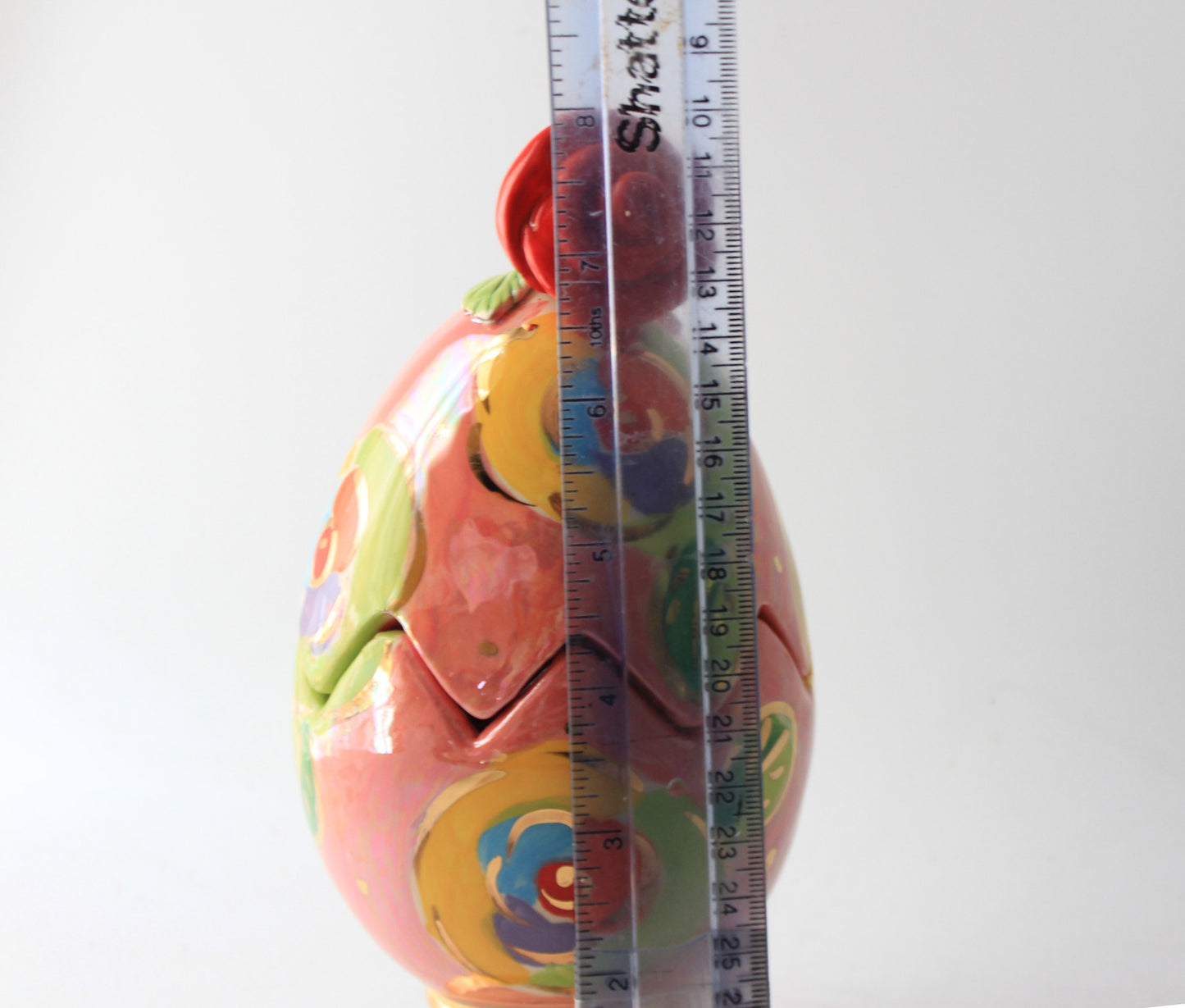 Rose Lidded Easter Egg Pink New Rose - MaryRoseYoung