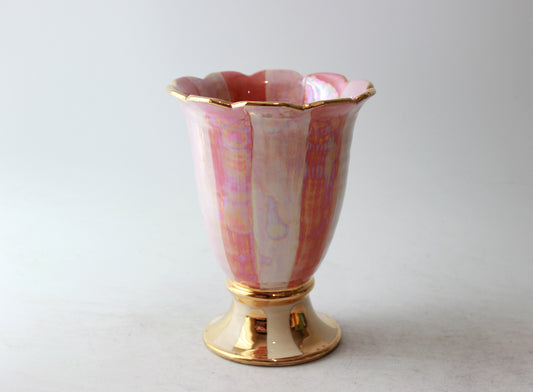 Tiny Fluted Footed Vase