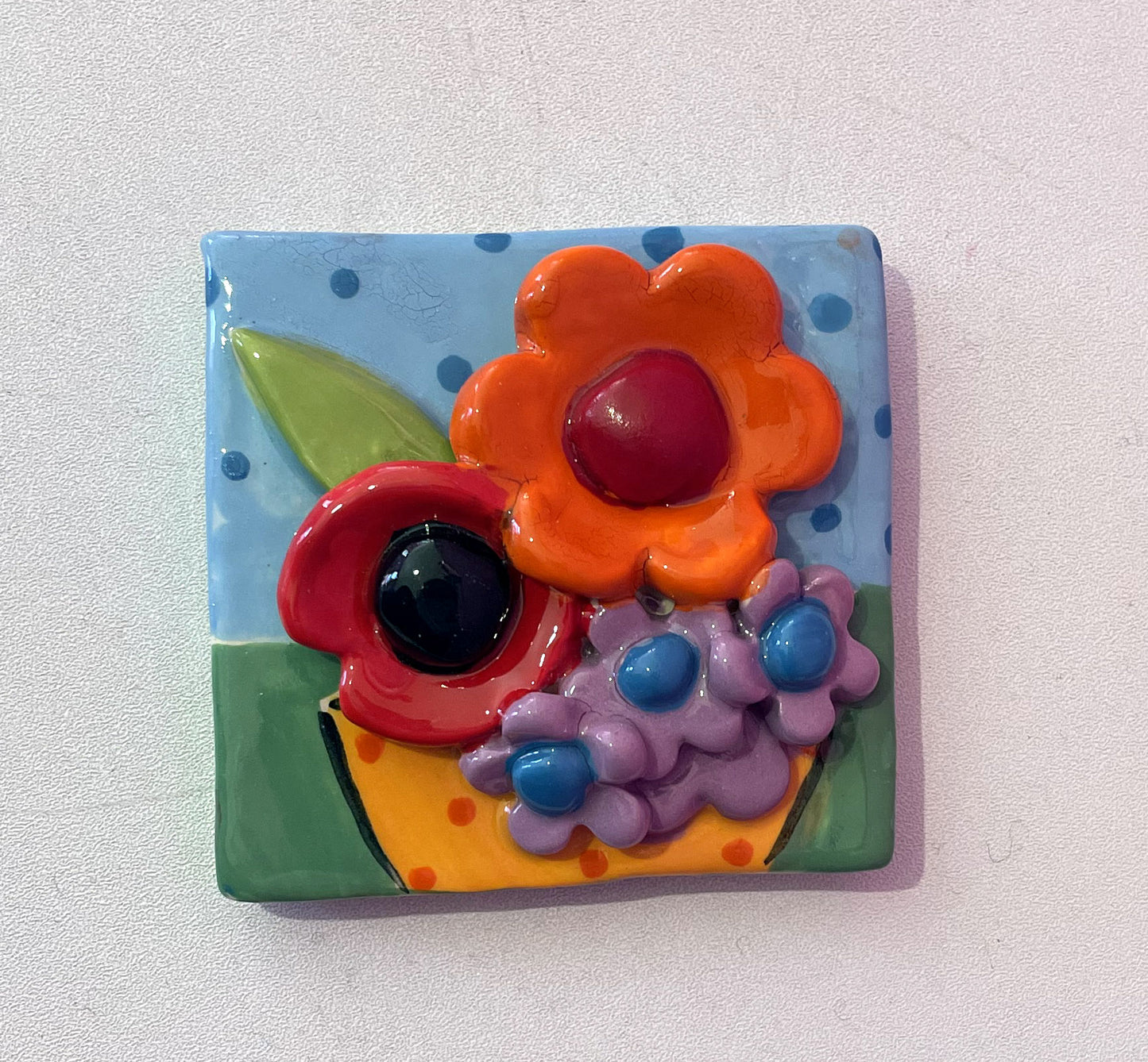 Fridge Magnet Blue and Green