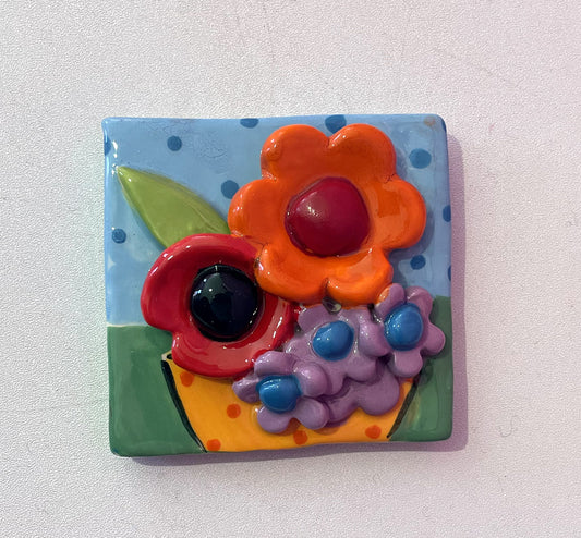 Fridge Magnet Blue and Green