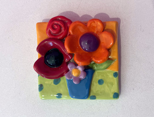 Fridge Magnet Yellow and Green
