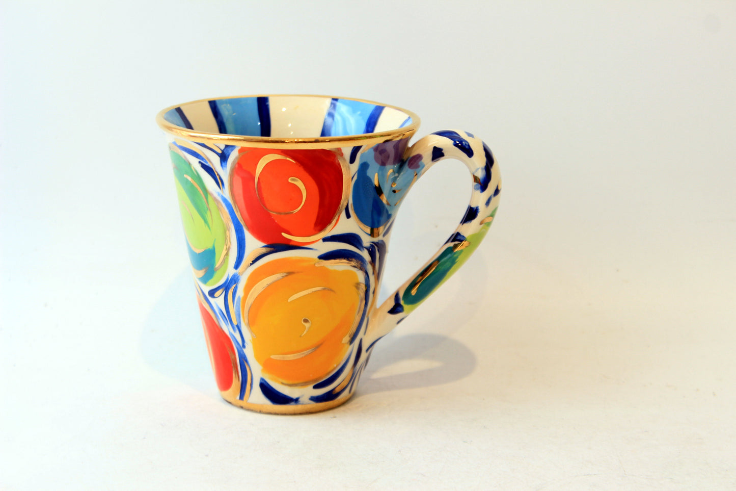New Shape Large Mug "Swirls 3"