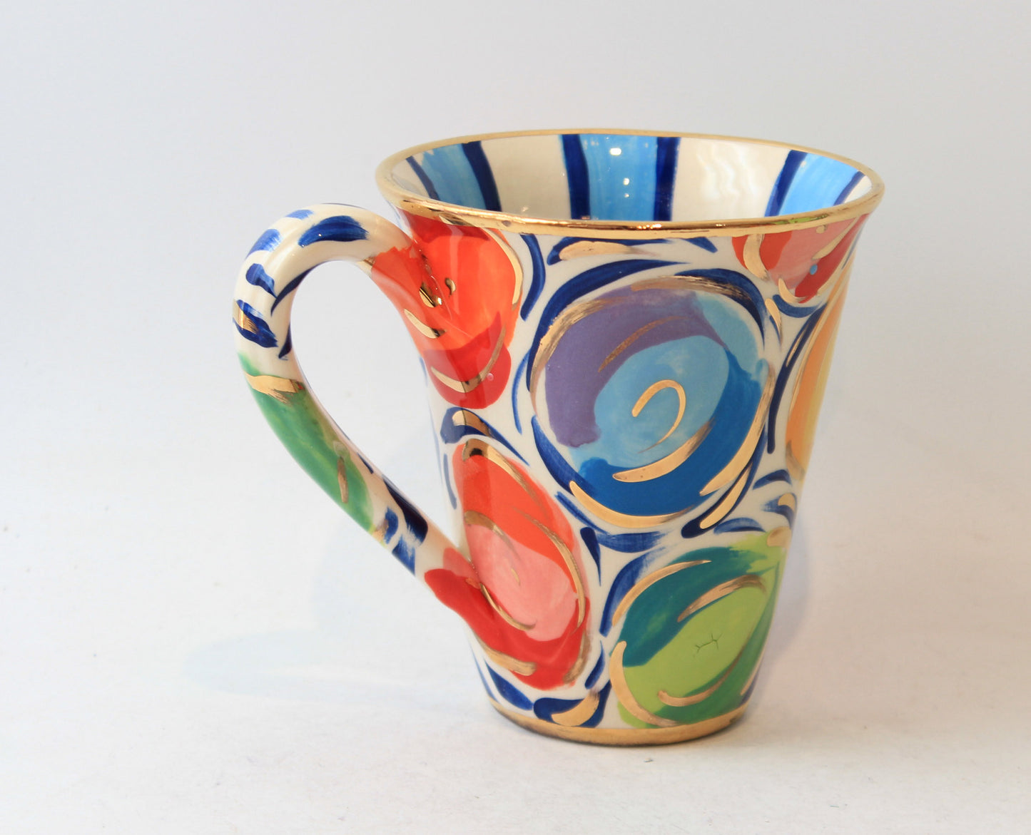 New Shape Large Mug "Swirls 3"