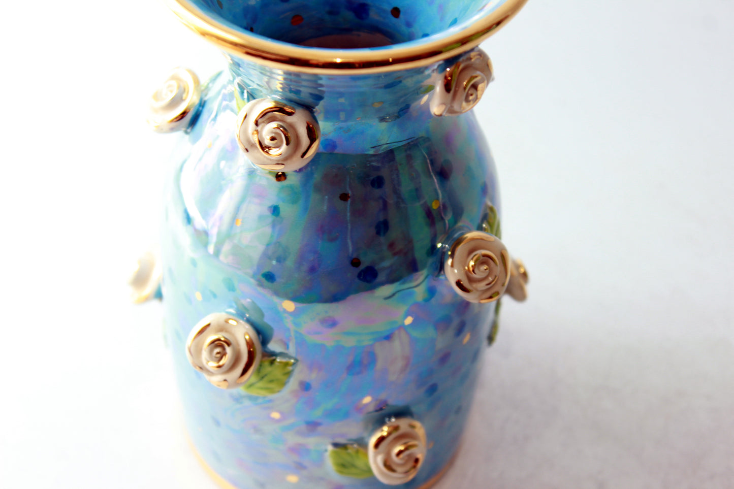 Rose Studded Wine Carafe