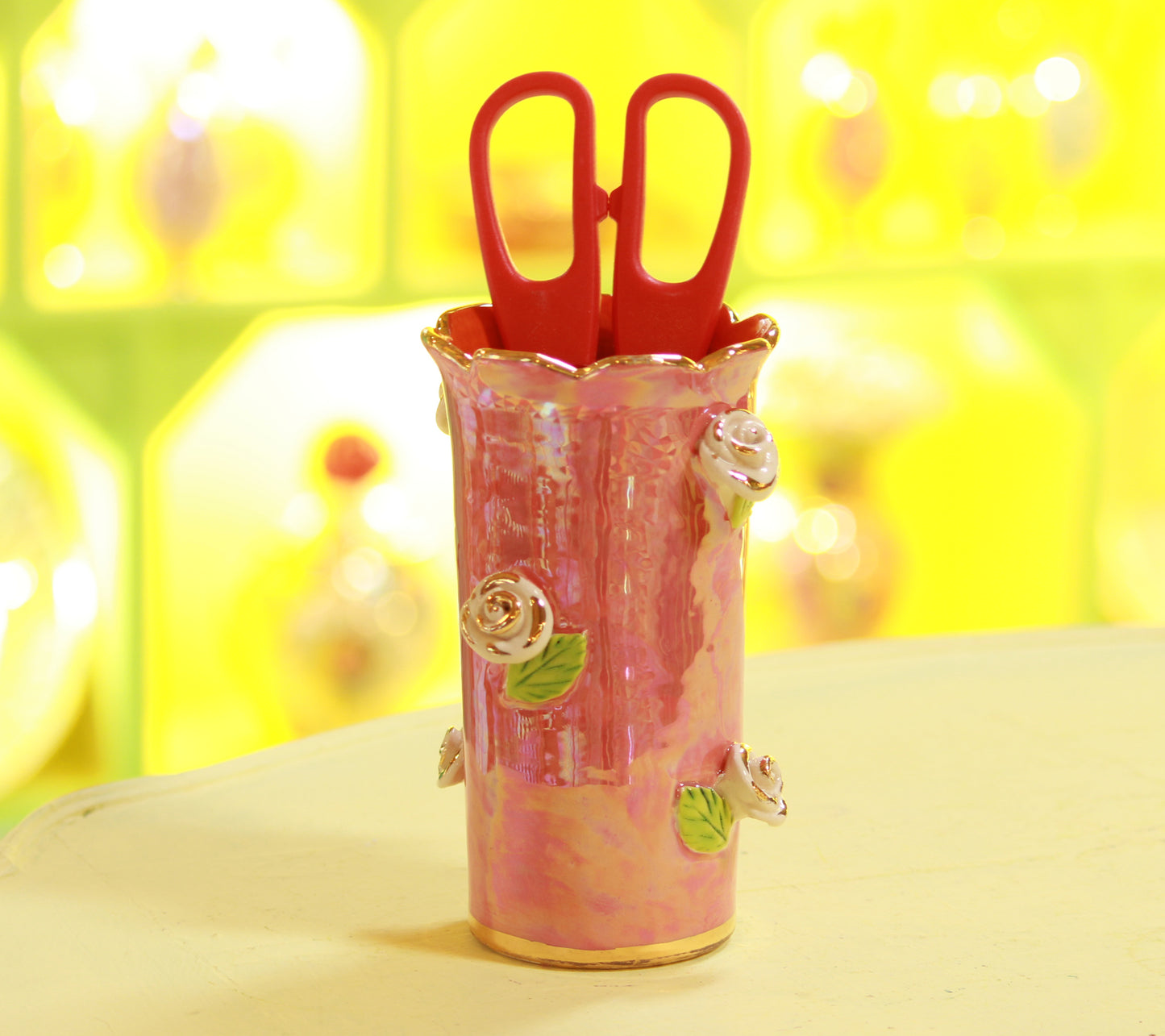 Rose Studded SwizzleStick jar