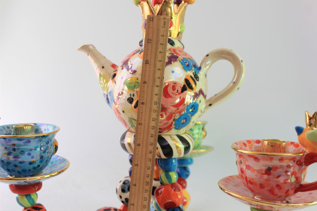 Small Three Armed Teaset Chandelier