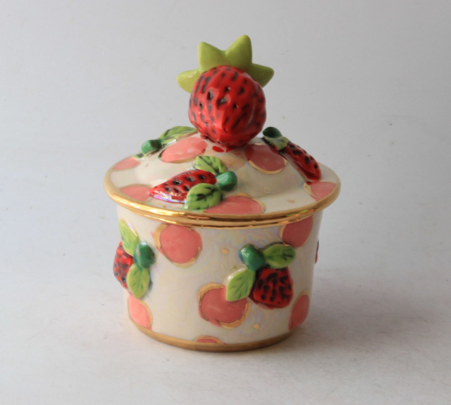 Tiny Strawberry Pot Dots