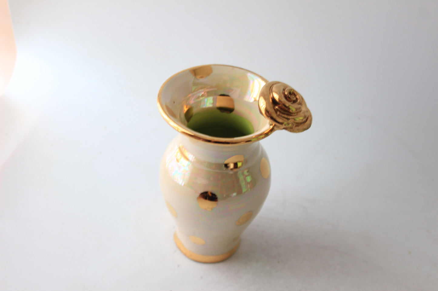 Tiny Vase Gold Dots
