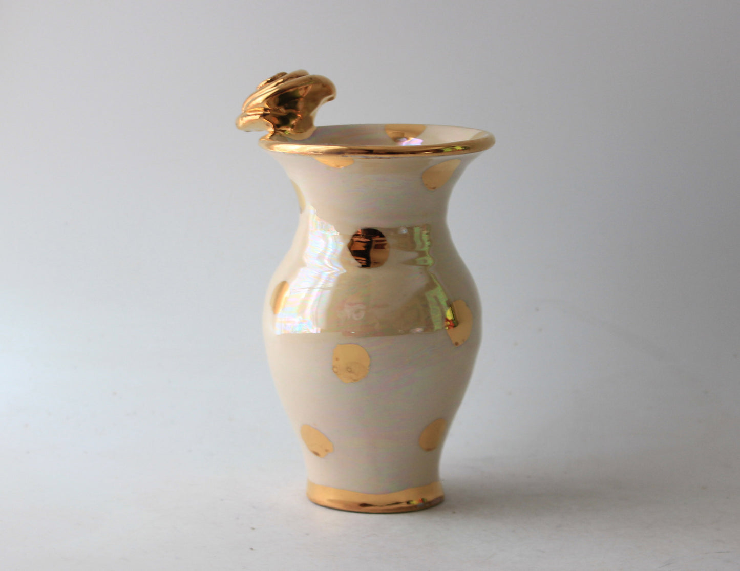 Tiny Vase Gold Dots