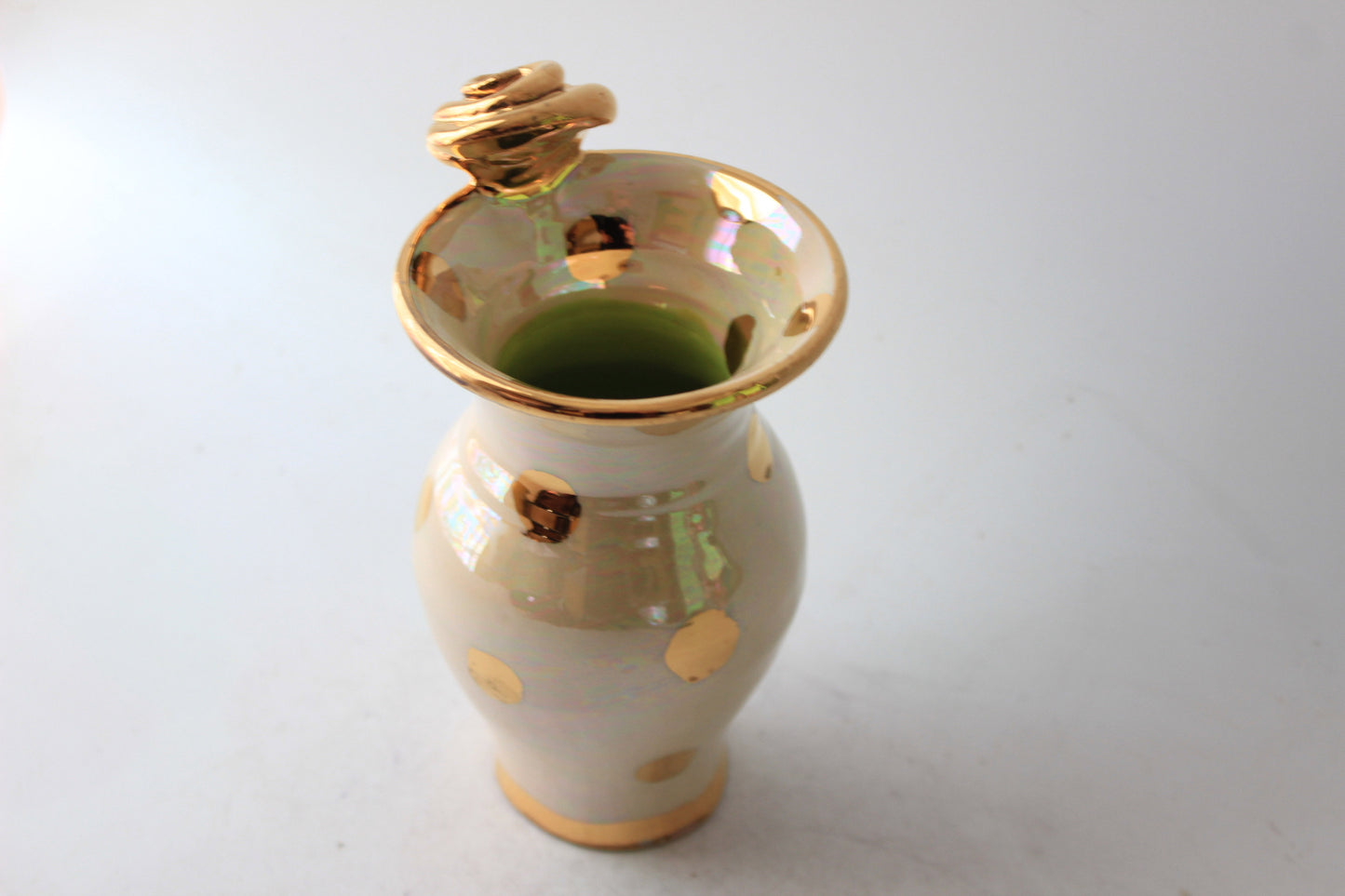 Tiny Vase Gold Dots