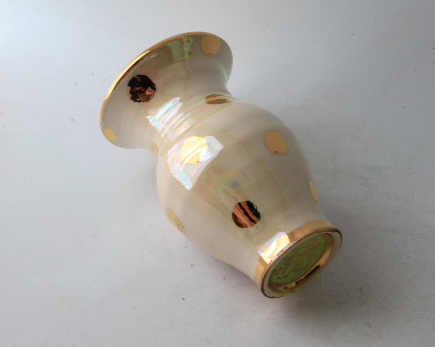 Tiny Vase Gold Dots