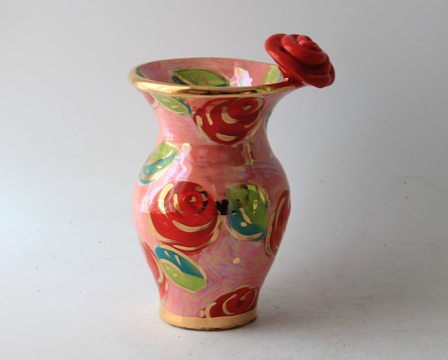 Tiny Vase Rose Red