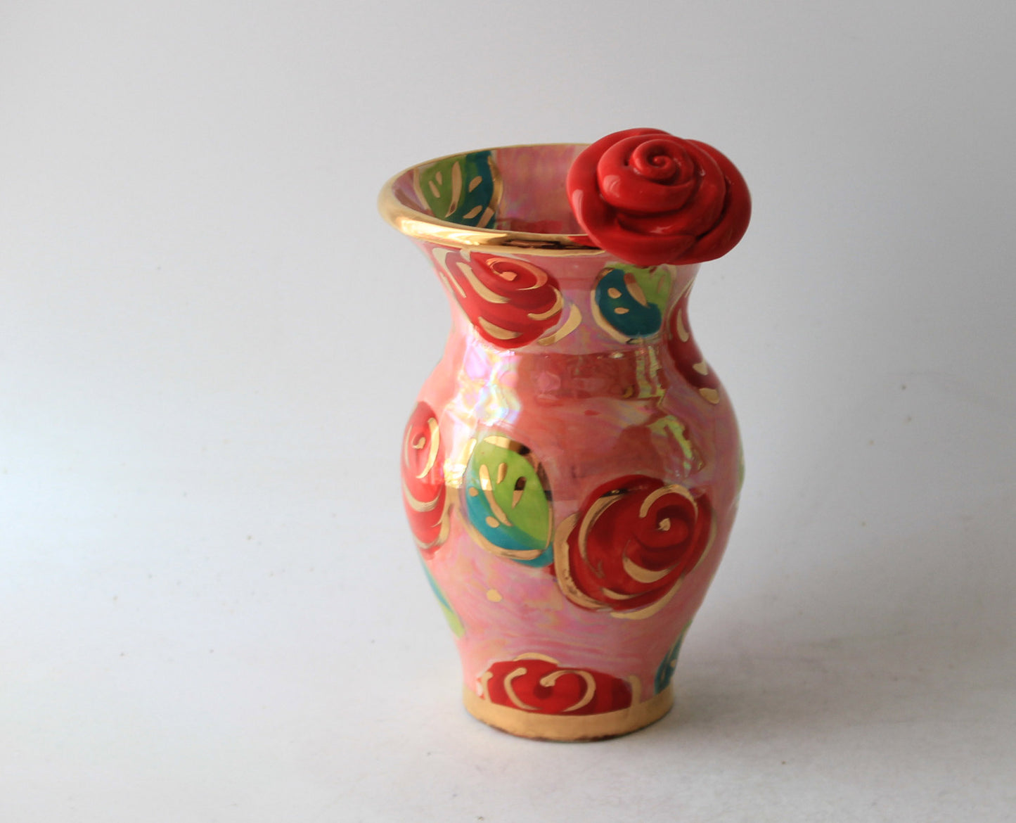 Tiny Vase Rose Red