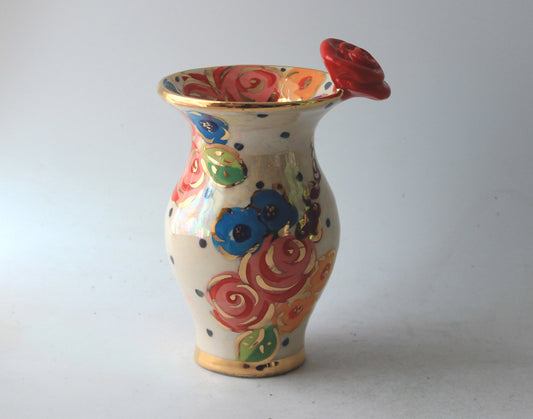 Tiny Vase Vintage Floral