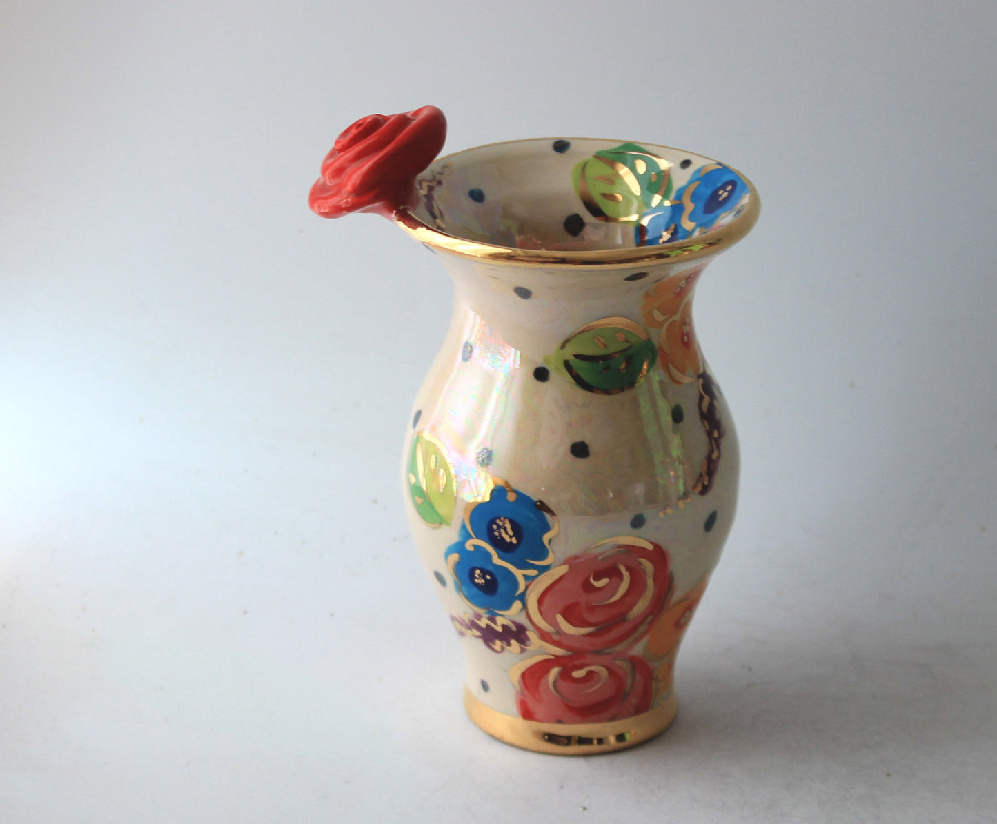 Tiny Vase Vintage Floral