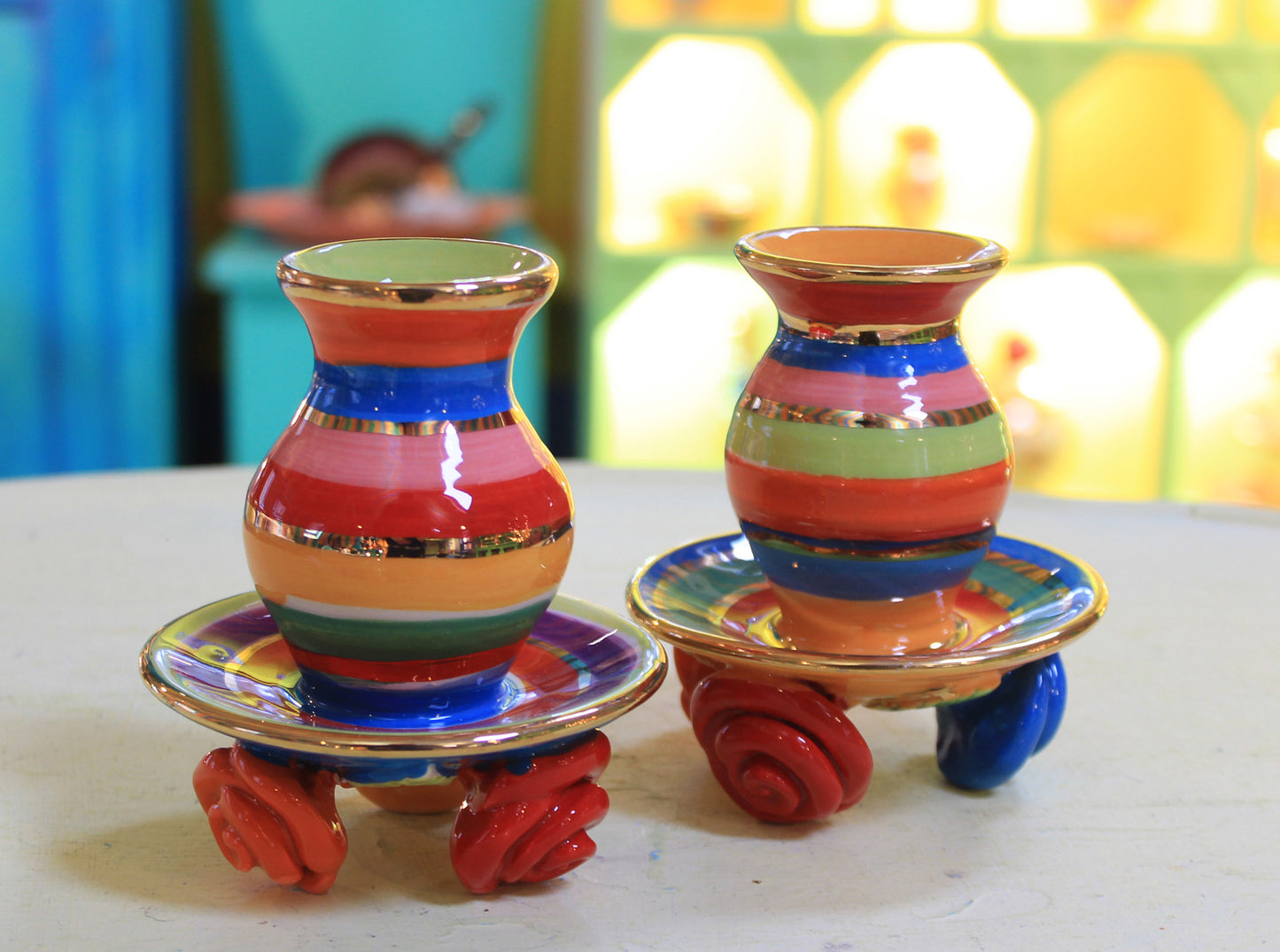 Rose Footed Candlestick