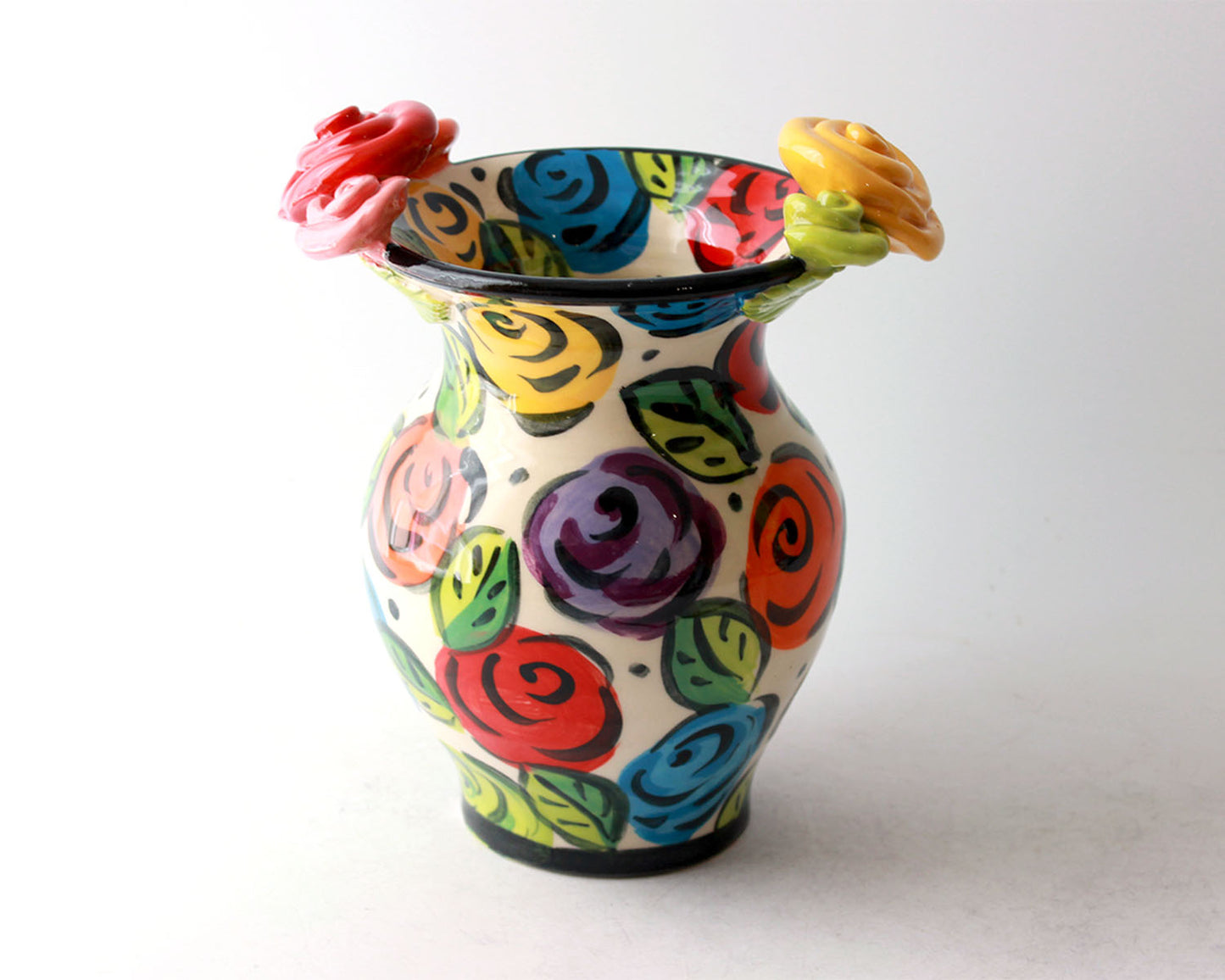 Small Vase Black Rose