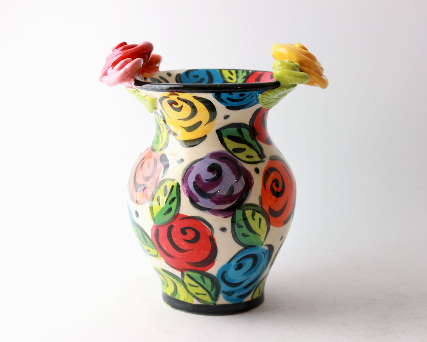 Small Vase Black Rose