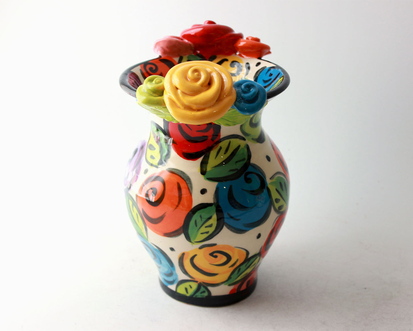 Small Vase Black Rose