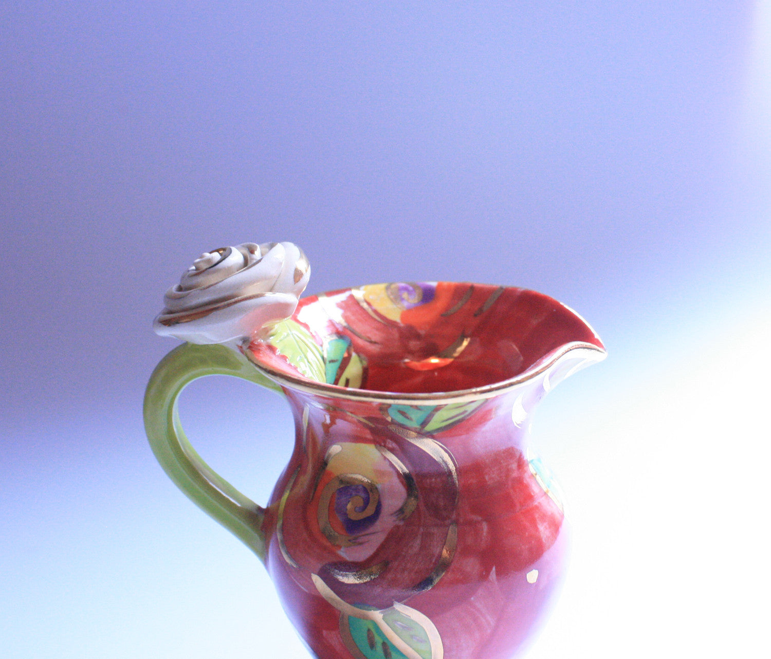 Creamer Jug "New Red New Rose" - MaryRoseYoung