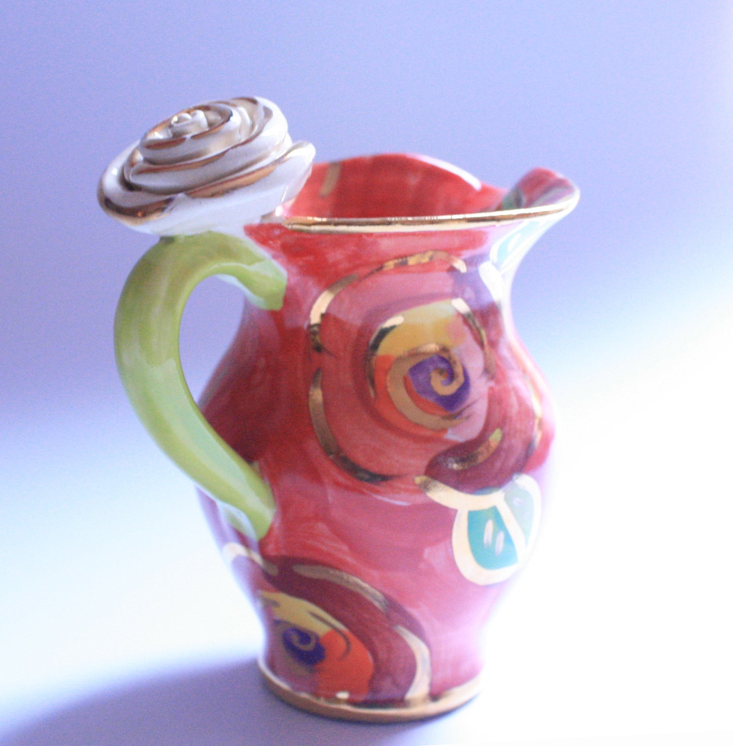 Creamer Jug "New Red New Rose" - MaryRoseYoung