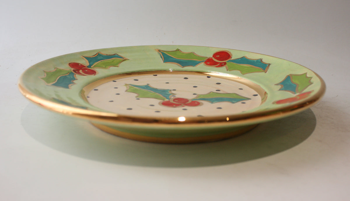 Dinner Plate in Holly Green