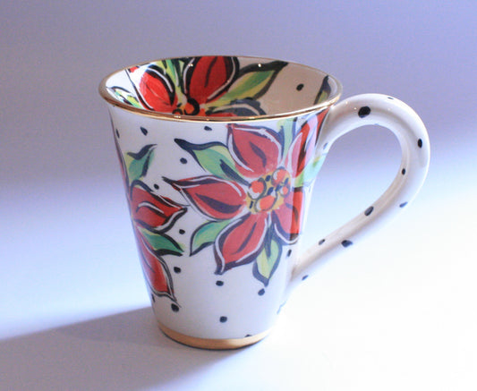 Poinsettia Mug - MaryRoseYoung