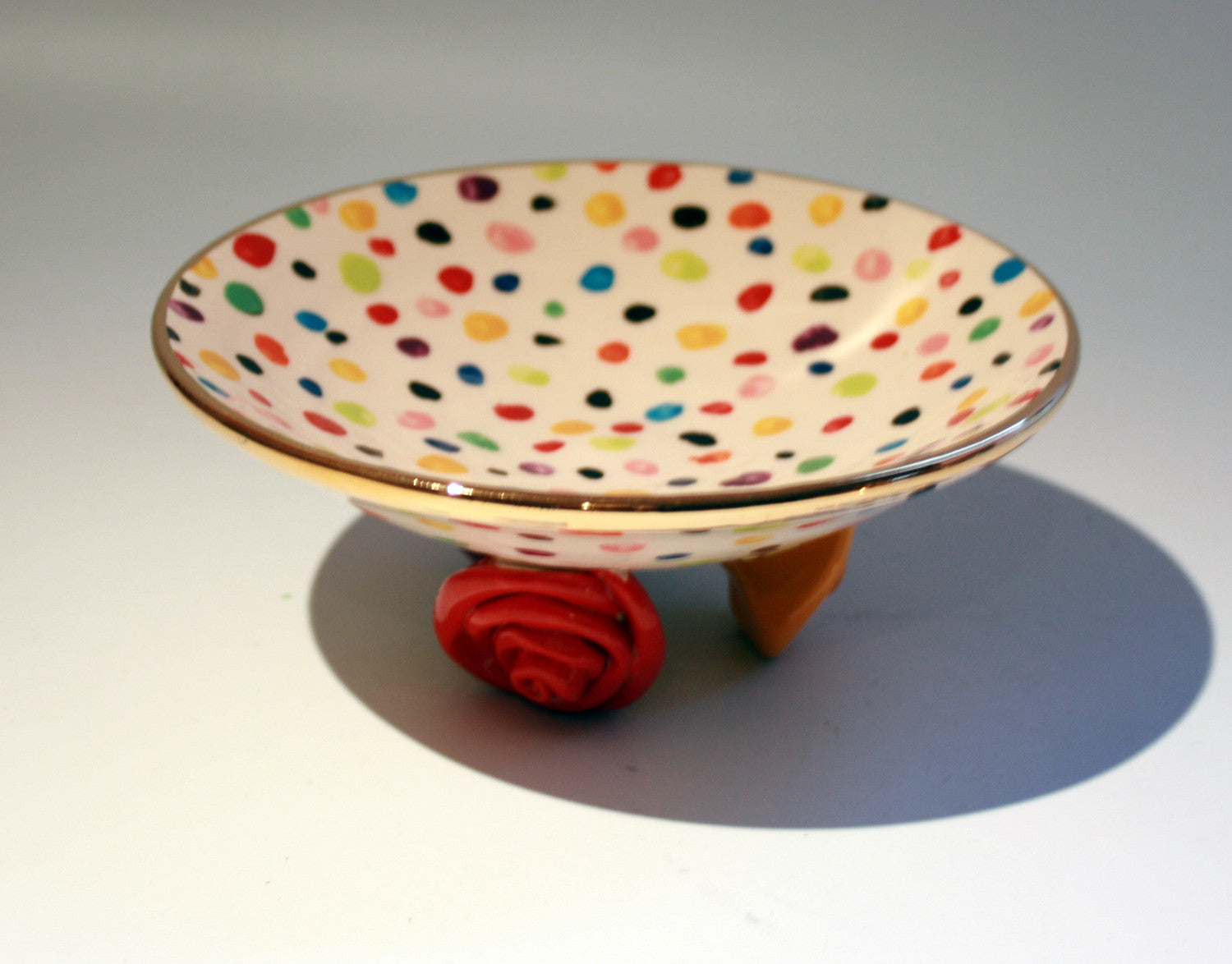 Rose Footed Dish Confetti - MaryRoseYoung