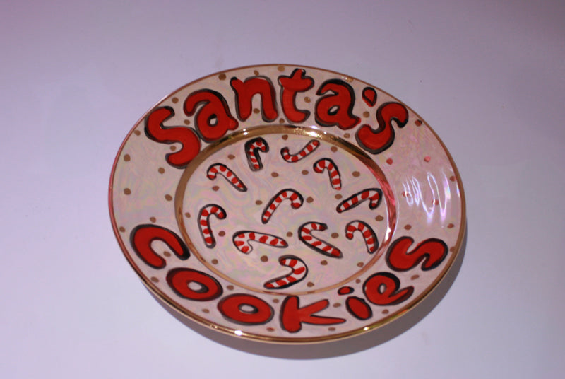 Santas Cookies Side Plate - MaryRoseYoung