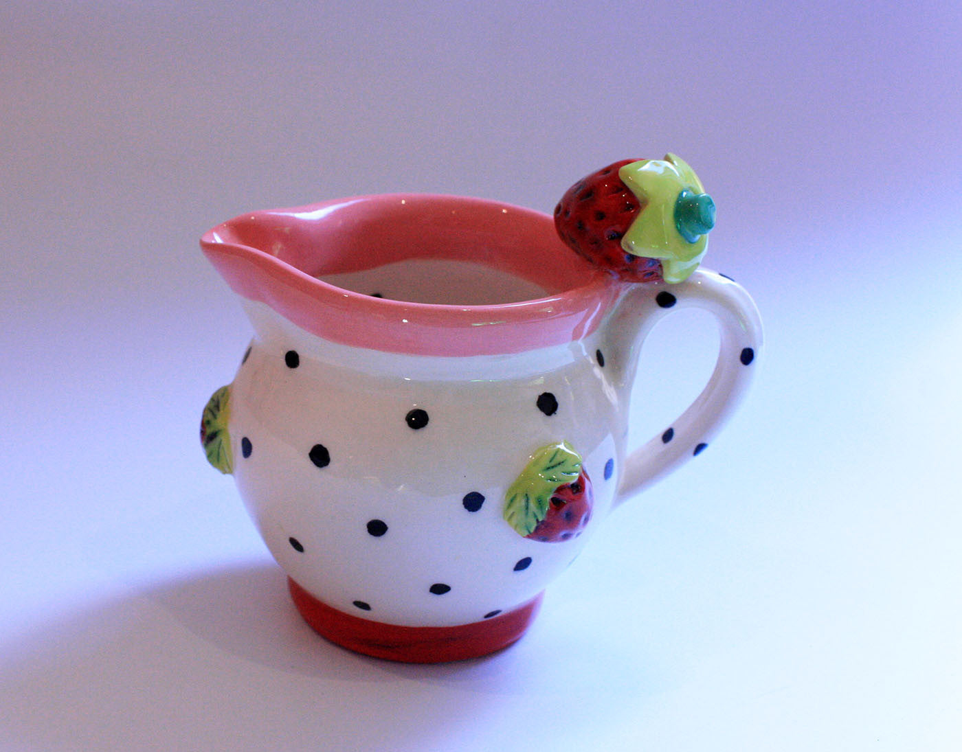 Small Barrel Jug with Strawberries - MaryRoseYoung