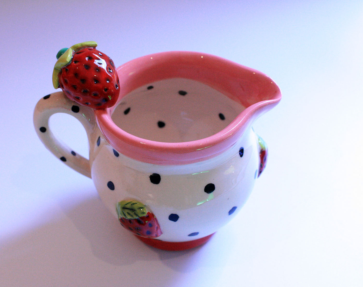 Small Barrel Jug with Strawberries - MaryRoseYoung