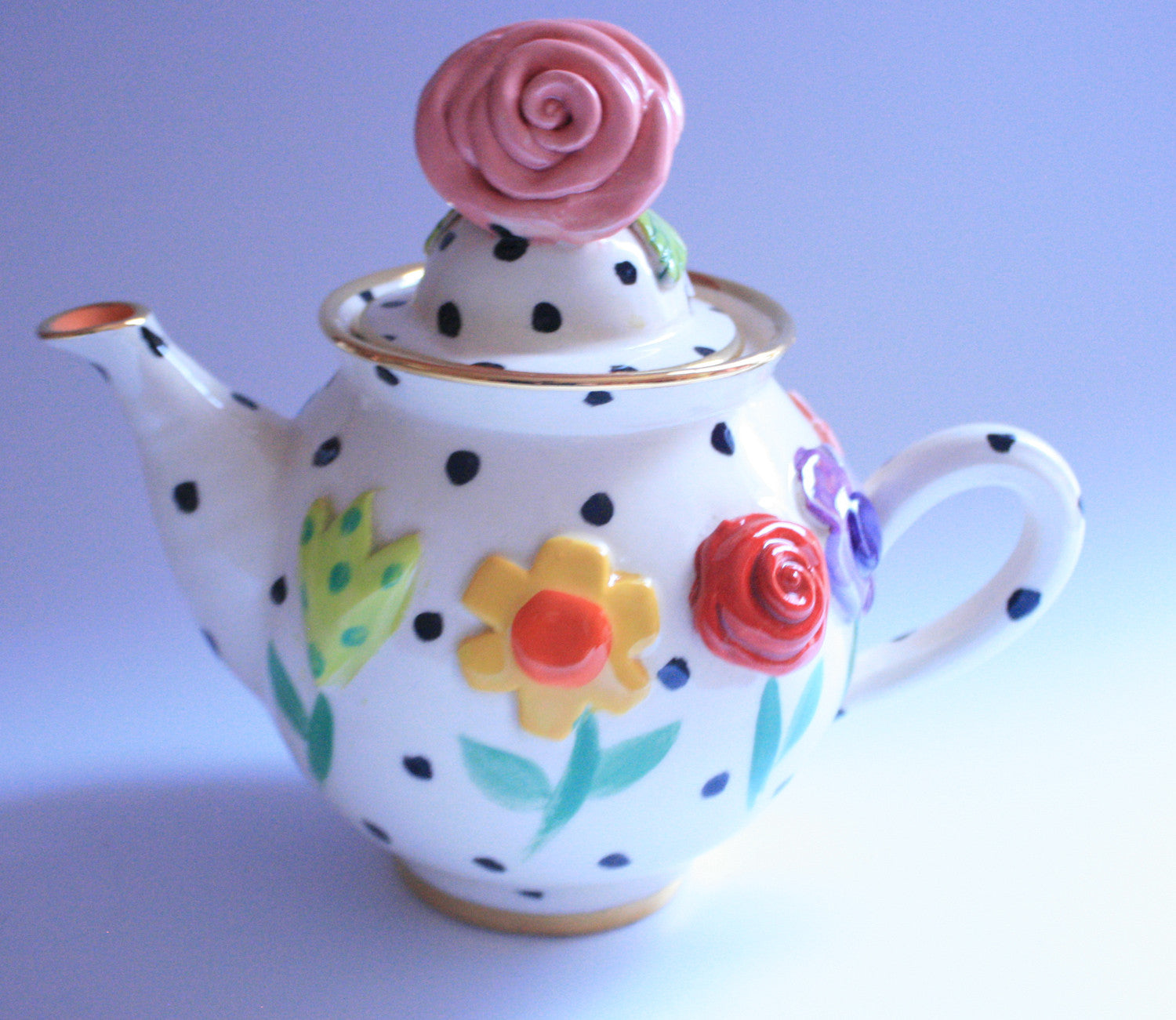 Tiny Teapot Pressed Flowers - MaryRoseYoung