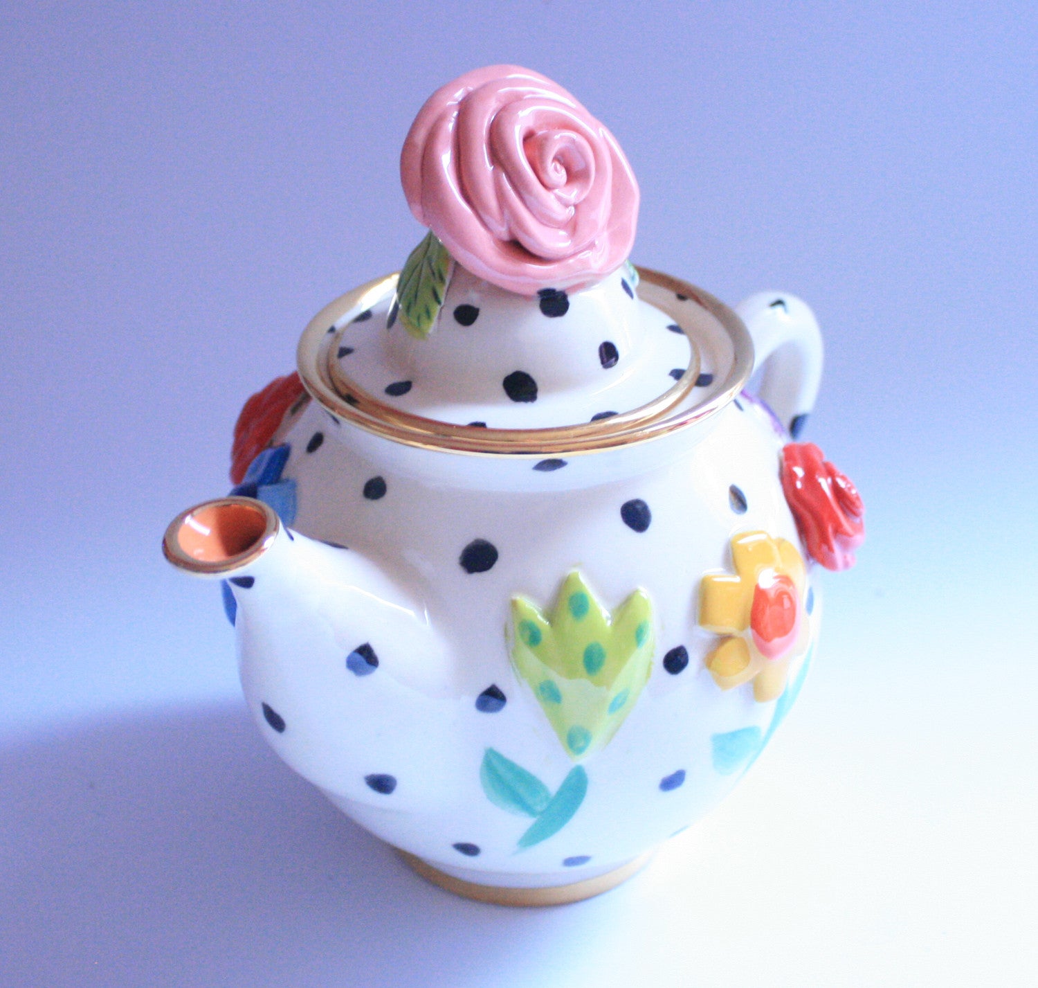 Tiny Teapot Pressed Flowers - MaryRoseYoung