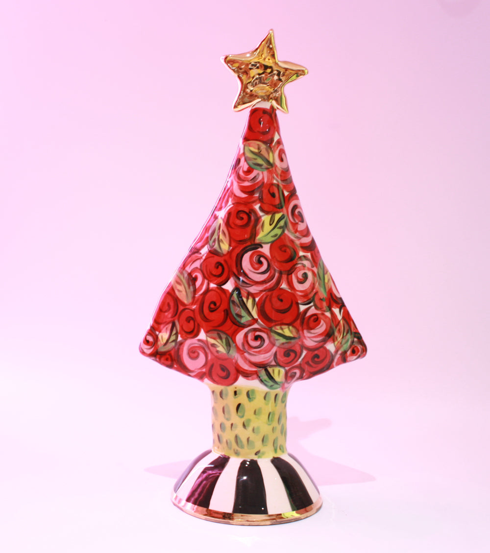 Medium Sized Christmas Tree with Rosebush - MaryRoseYoung