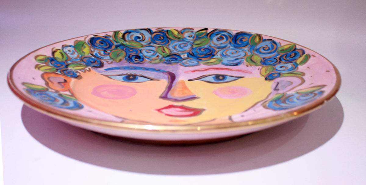 Faces Dinner Plate "Poppy" - MaryRoseYoung