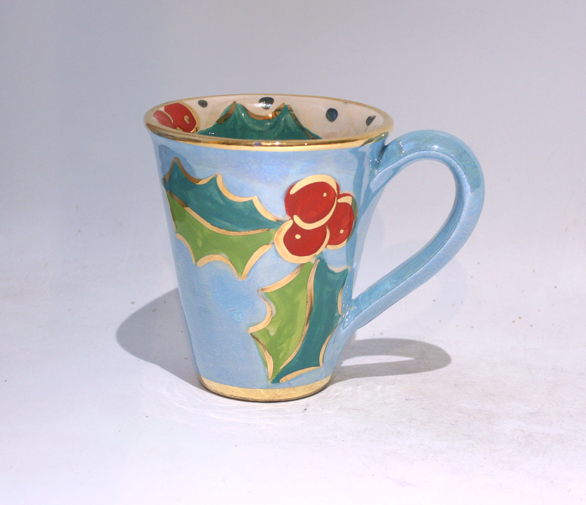 New Shape Large Mug in Holly Blue